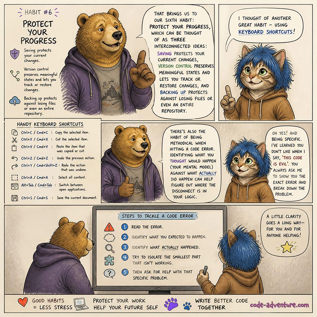 Code Adventure Comic: Build Strong Coding Habits