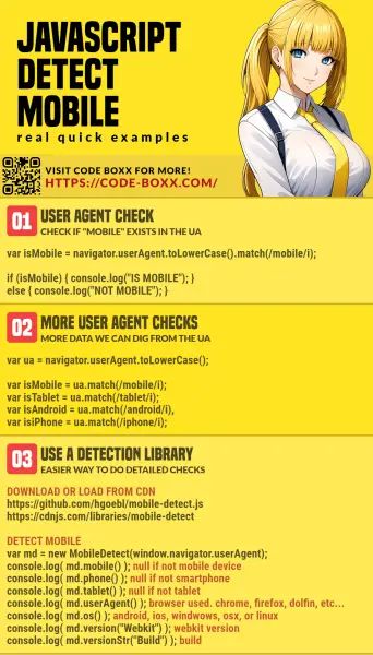 How To Detect Mobile Device Using Javascript Phppot - Landscape Picture Collection - Mobile Quality