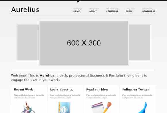 25-de-teme-XHTML-CSS-gratuite-Aurelius