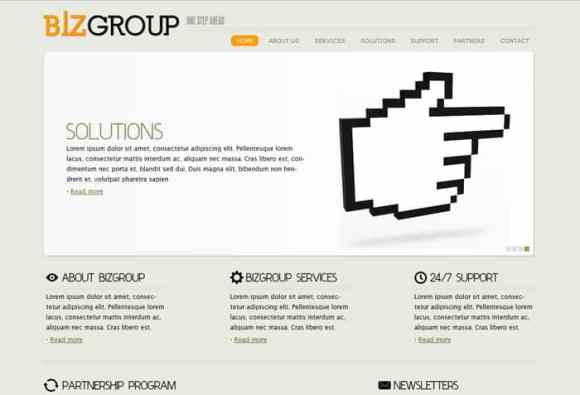 25-de-teme-XHTML-CSS-gratuite-BizGroup