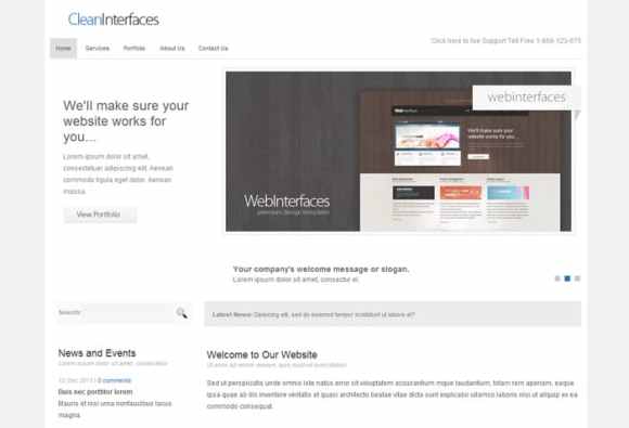 25-de-teme-XHTML-CSS-gratuite-CleanInterfaces