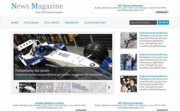 25-de-teme-XHTML-CSS-gratuite-NewsMagazine