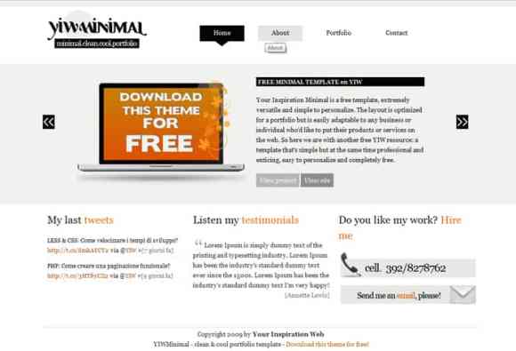 25-de-teme-XHTML-CSS-gratuite-Yiw-Minimal