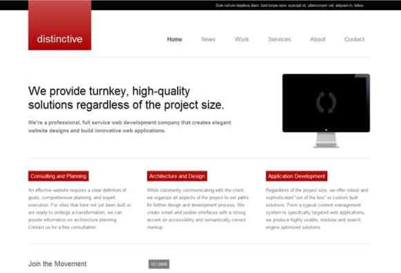 Cele-mai-bune-teme-XHTML-CSS-gratuite-Distinctive