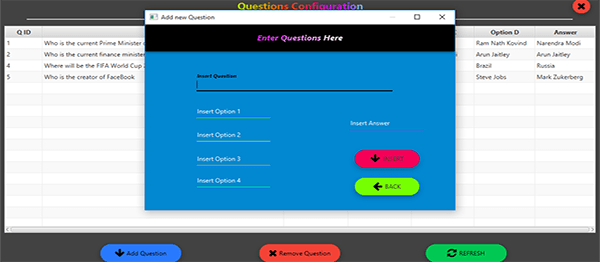 Simple Quiz Application In Java With Source Code Source Code Projects The project aims at serving the department of electricity b.