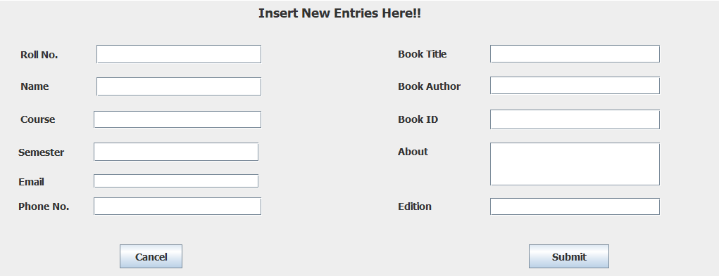 Simple Library Management System In Java With Source Code Source Code Projects 