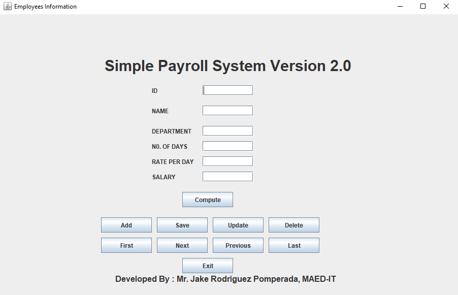 Payroll Management System Free Source Code Projects Tutorials If you want to get this.