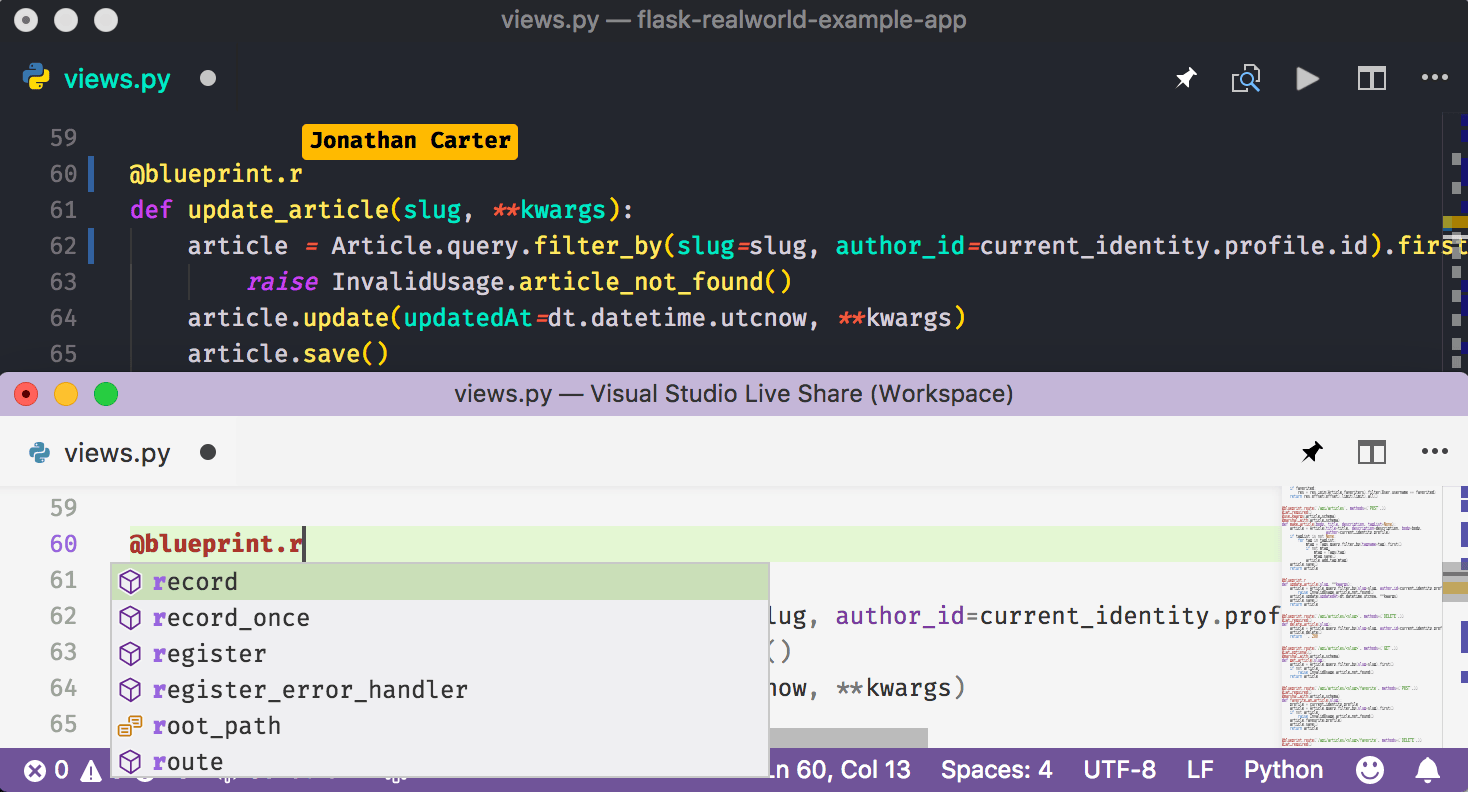 Python-based IntelliSense