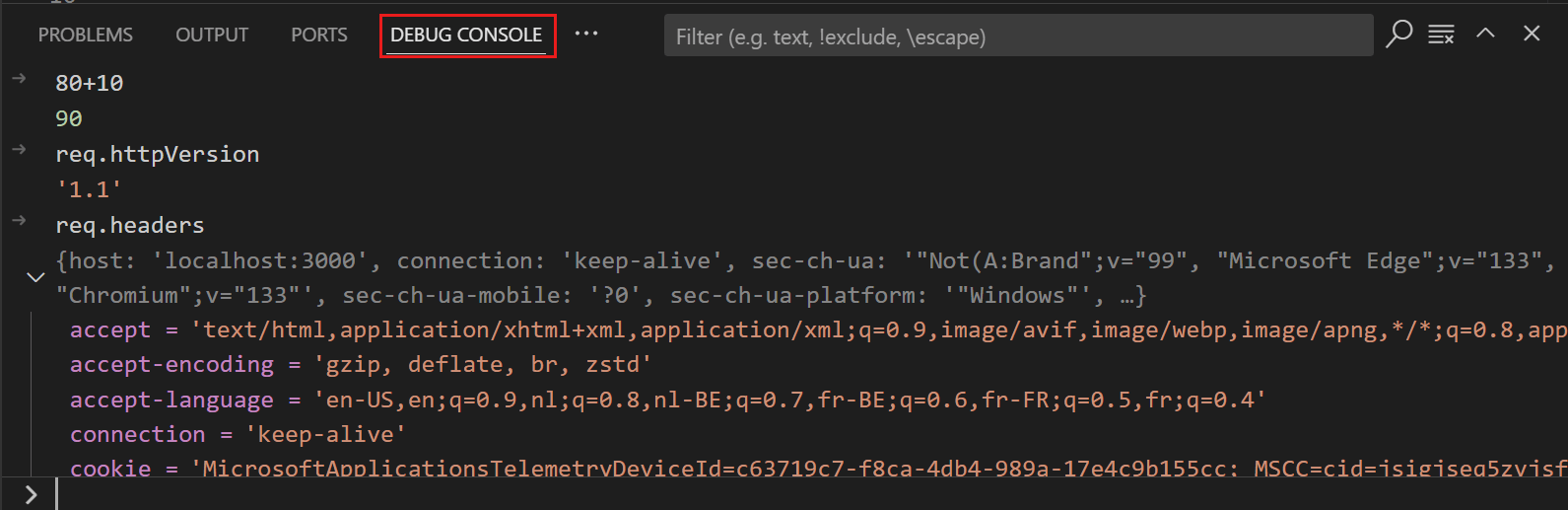 Debugging in Visual Studio Code