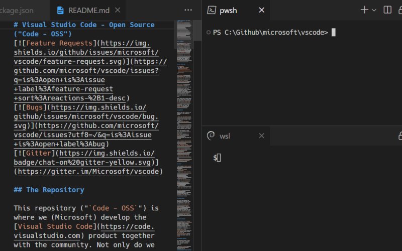 Integrated Terminal in Visual Studio Code (2023).