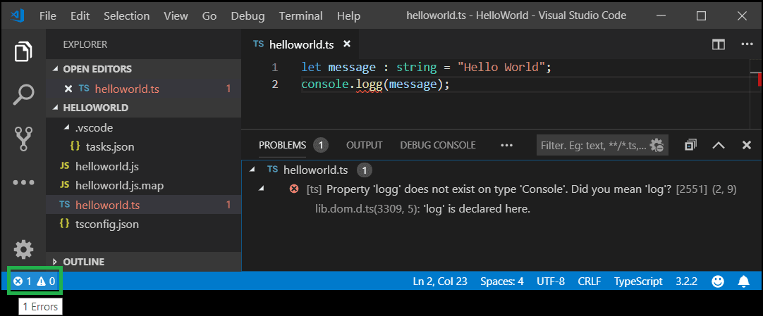 TypeScript Compiling with Visual Studio Code (5) TypeScript Compiling with Visual Studio Code (5)