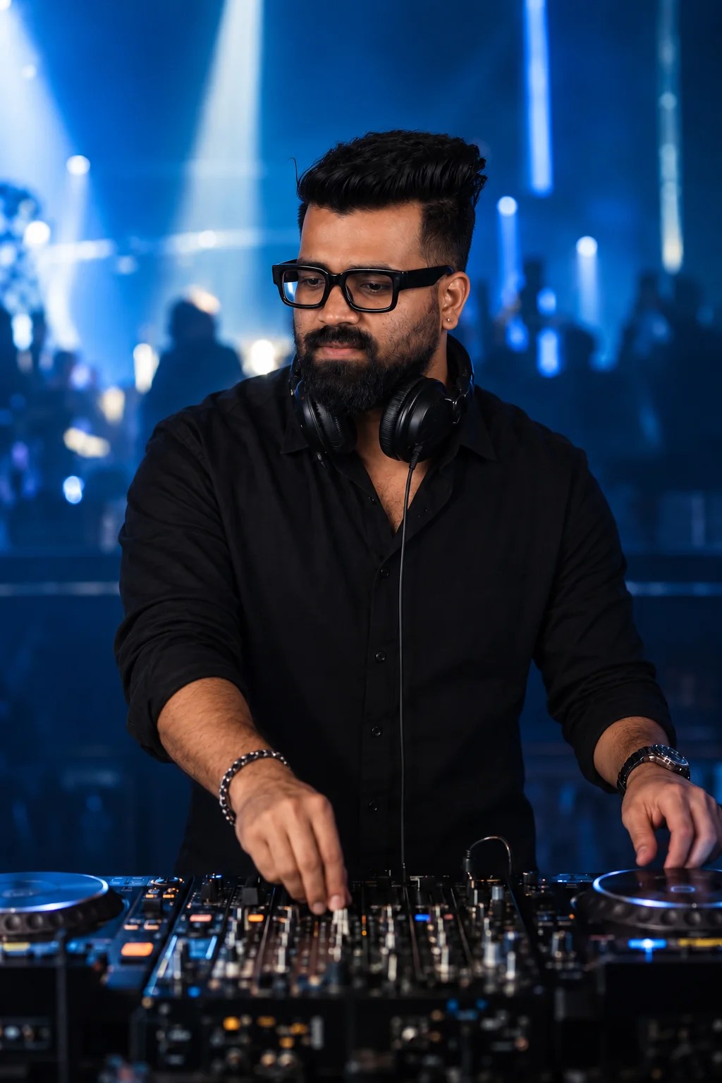 DJ Bashid performing at Code369 Night Club Dubai