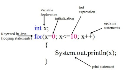 for loop in C programming language with example