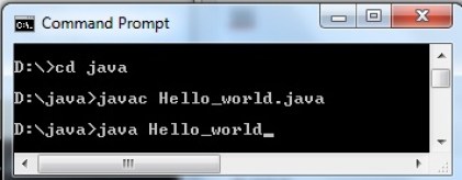Helloworld in Java programming language