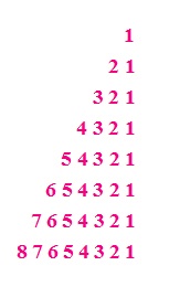 CPP program to print Floyd's triangle number patterns