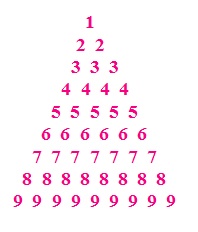 C program to pyramid number pattern - Codeforcoding