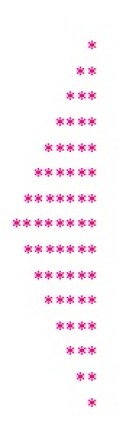 C program to display pyramid star pattern