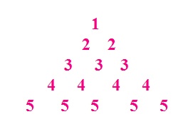 Cpp program to pyramid number pattern - Codeforcoding