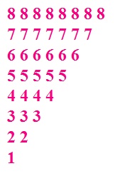 Reverse number pattern in Cpp using while loop