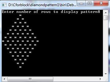 Display integrated pyramid star pattern in C++ using while loop ...