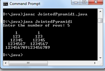Java program to print combined Pyramid pattern - Codeforcoding
