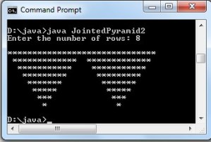 Java program to print combined Pyramid pattern - Codeforcoding