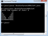 Program To Display Integrated Pyramid Number Pattern In Java Using