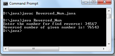 Java program to reverse a number using loops - Codeforcoding