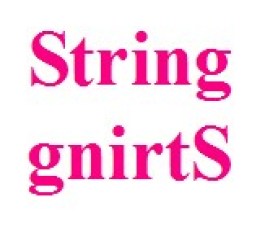 C++ program to create reverse of a string using loops