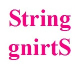 Python program: Reverse a given string