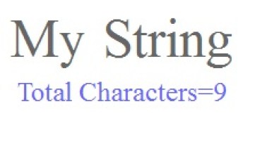 C++ program to count the total number of characters in the given string including space