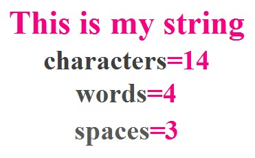 Count words,characters and space in Java language - Codeforcoding