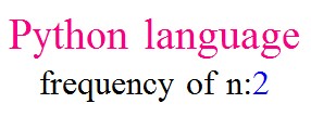 Python program: find the frequency of a character in a string ...