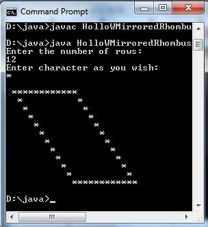 C program to print Mirrored Rhombus pattern using while loop ...