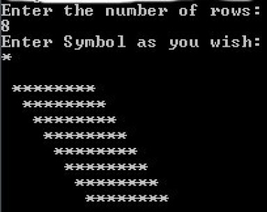 Java program to print Mirrored and Hollow mirrored Rhombus pattern ...