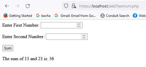 PHP Adding Two Numbers - PHP program - Codeforcoding