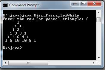 Program to print the Pascal Triangle in Java - Codeforcoding