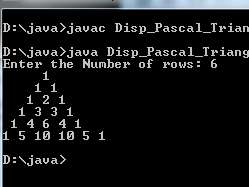 Program to Generate Pascal's triangle using 2 D array in Java ...