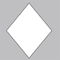 Java hollow diamond pattern inside the square - Code for Java c