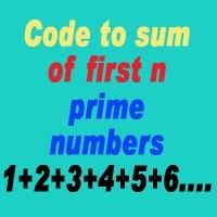 Write a Java program to find the sum of the first n prime numbers