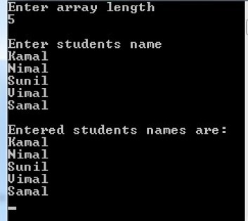 C++ program to accept array input and print using For loop