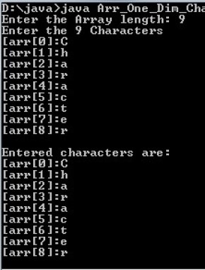 How to read input and print elements of an array in Java using for loop ...