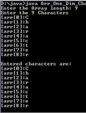 How to read input and print elements of an array in Java using for loop