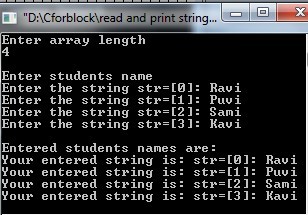 C++ program to accept array input and print using For loop - Code for ...