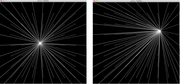 Processing Sketch Lines to Mouse