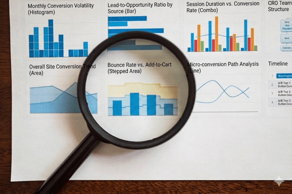 CRO analytics dashboard