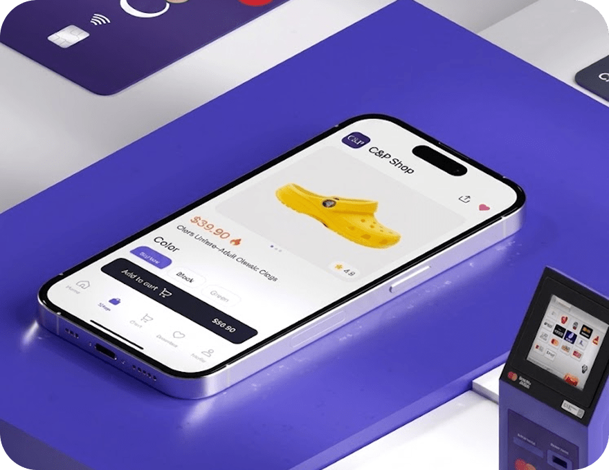 Mobile UI and UX screens