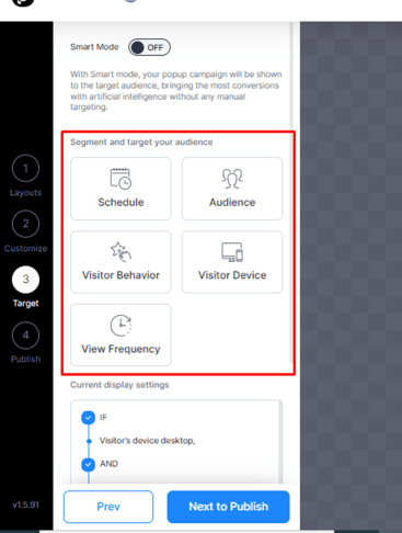 choose a segment and target your audience