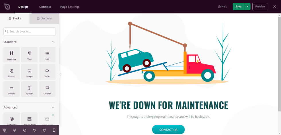active maintenance mode