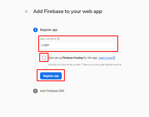 add firebase to your web app